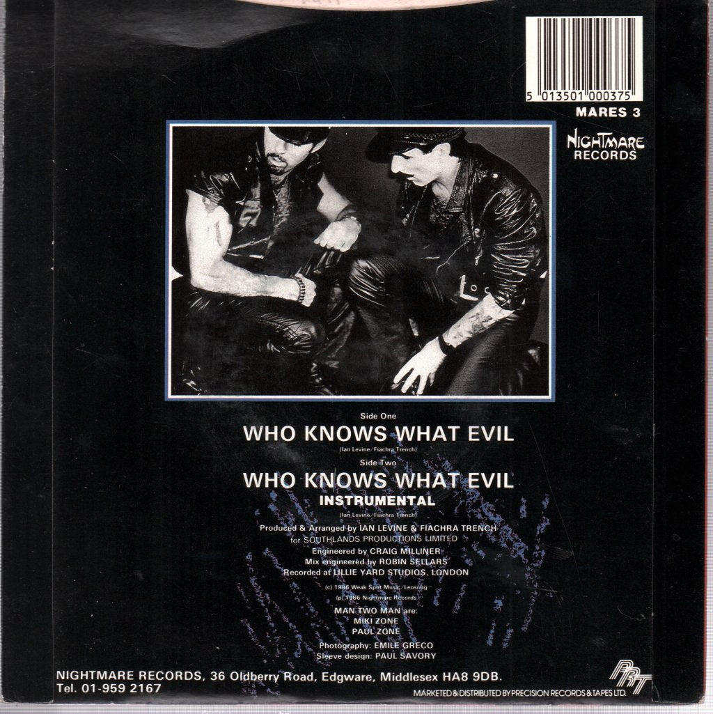 Man Two Man - Who Knows What Evil - 7 Inch