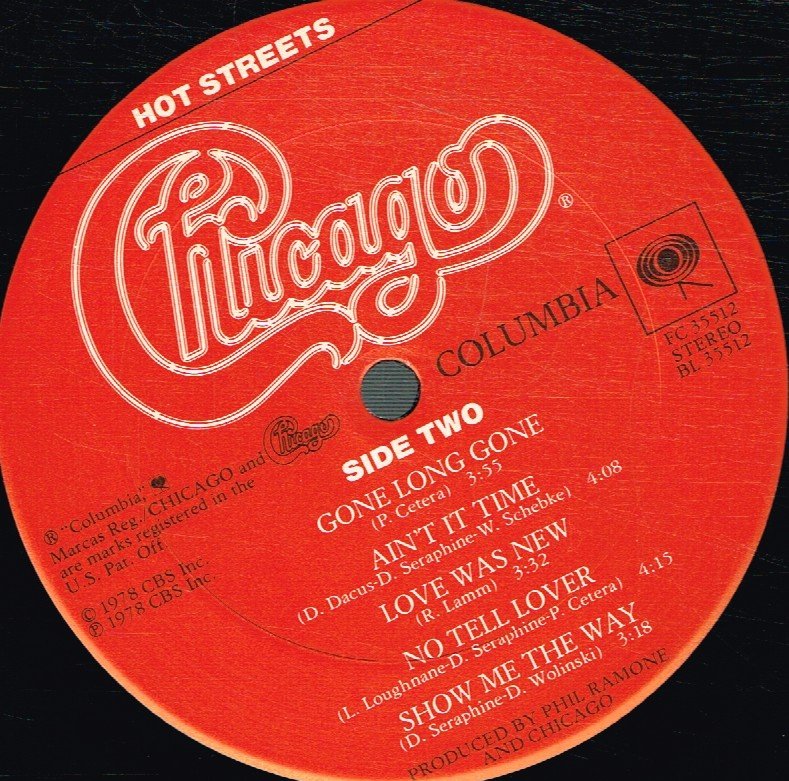 Chicago - Hot Streets - Lp