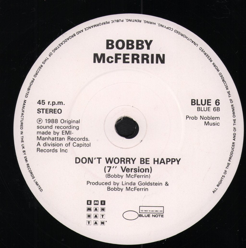 Bobby McFerrin - Thinkin' About Your Body - 7 Inch