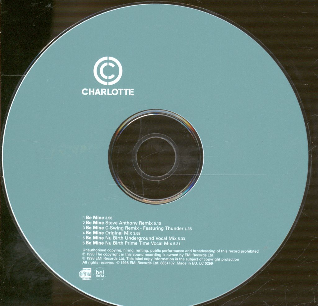 Charlotte (90'S Female Singer) - Be Mine - Cd