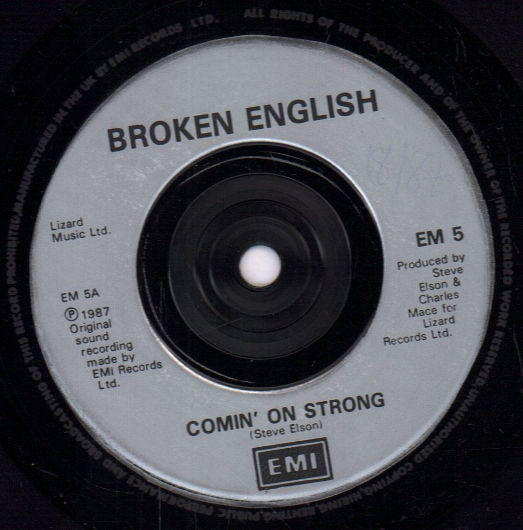 Broken English - Comin' On Strong - 7 Inch