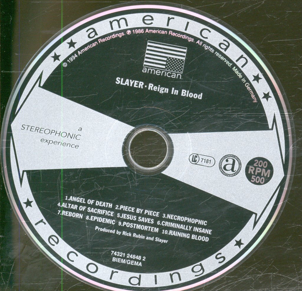 Slayer - Reign In Blood - Cd