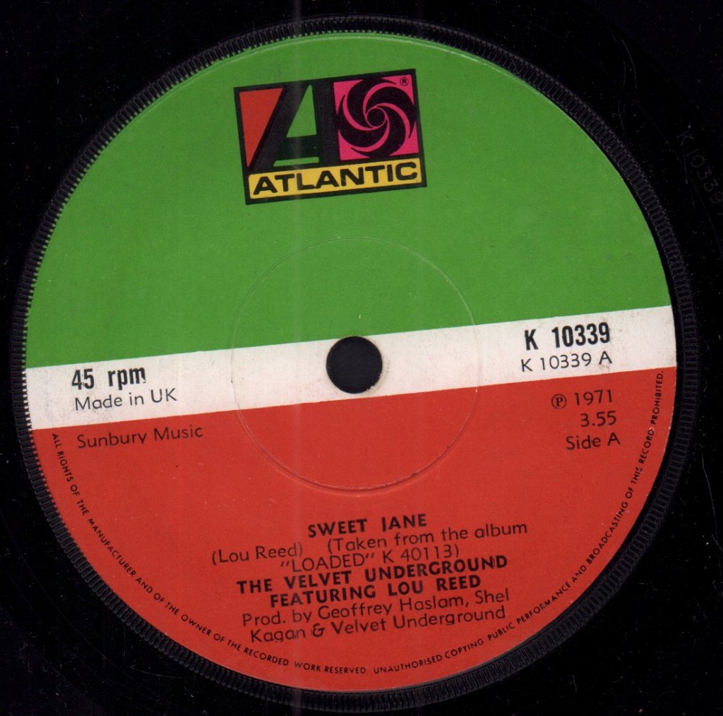 Velvet Underground - Sweet Jane - 7 Inch