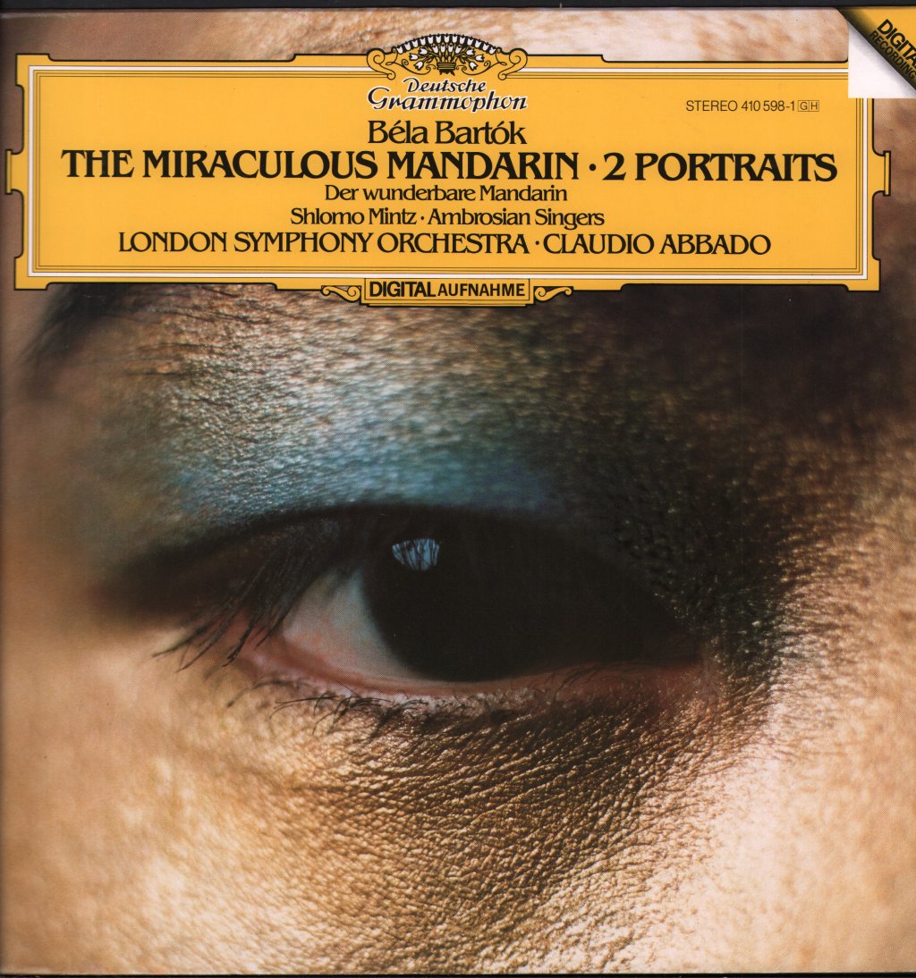 Claudio Abbado / Shlomo Mintz / Ambrosian Singers / London Symphony Orchestra - Bela Bartok - Miraculous Mandarin / 2 Portraits (Der Wunderbare Mandarin) - Lp