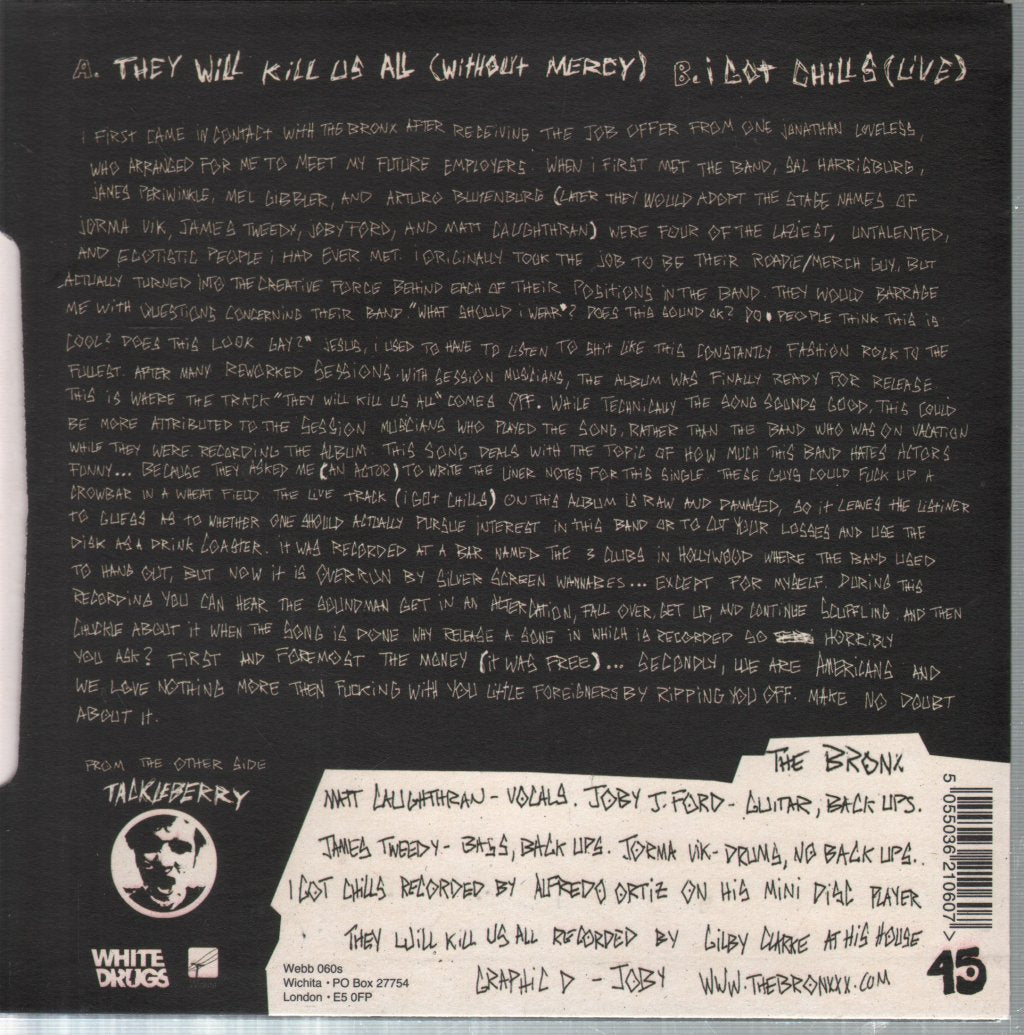 Bronx - They Will Kill Us All - 7 Inch