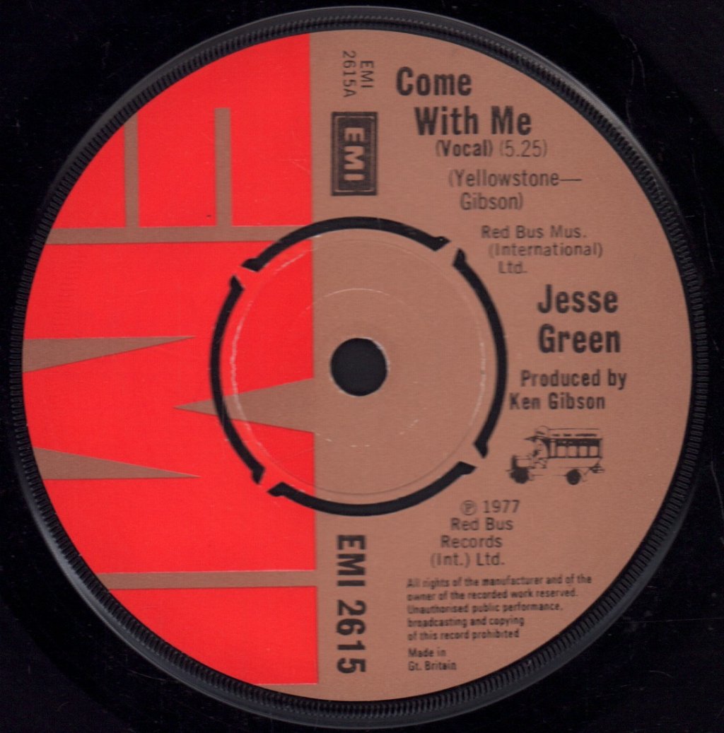 Jesse Green - Come With Me - 7 Inch