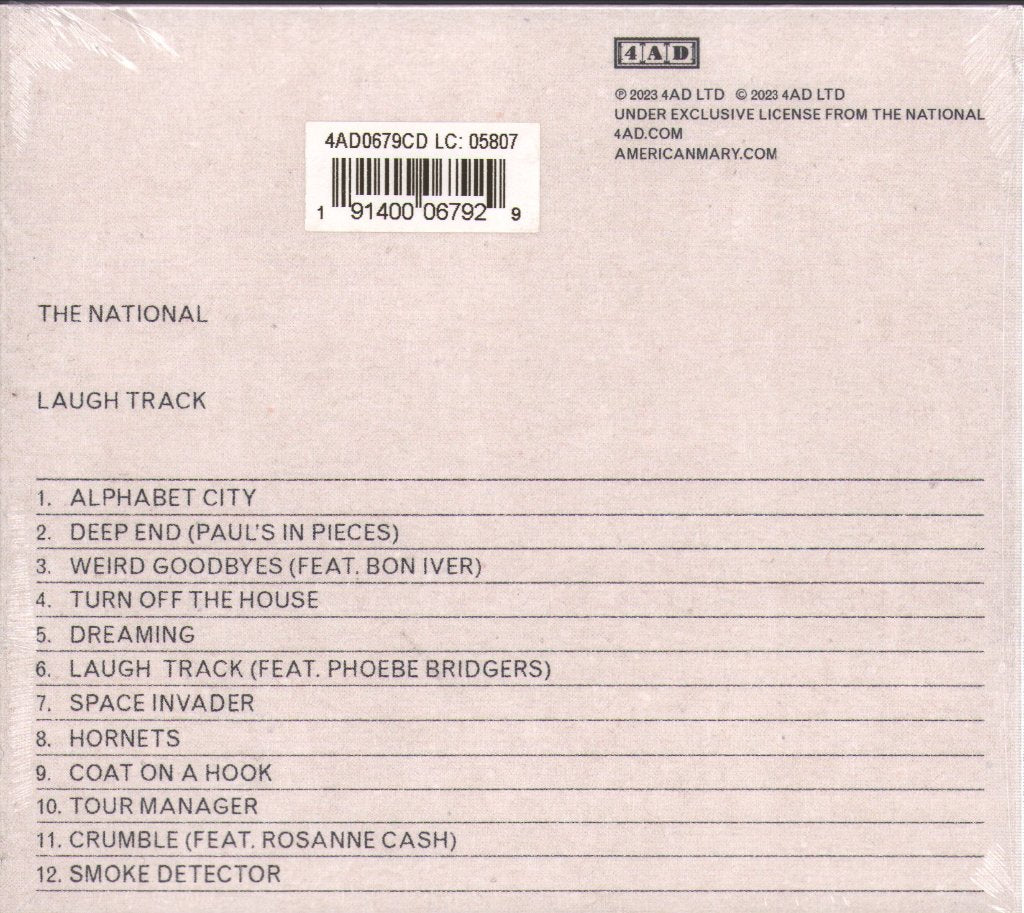 National - Laugh Track - Cd