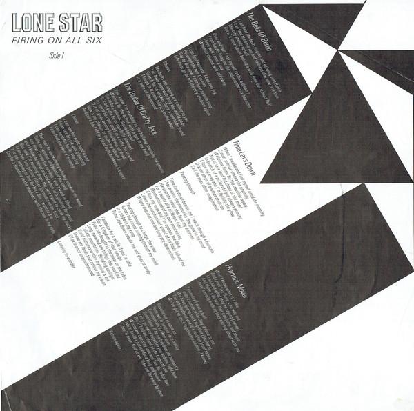 Lone Star - Firing On All Six - Lp