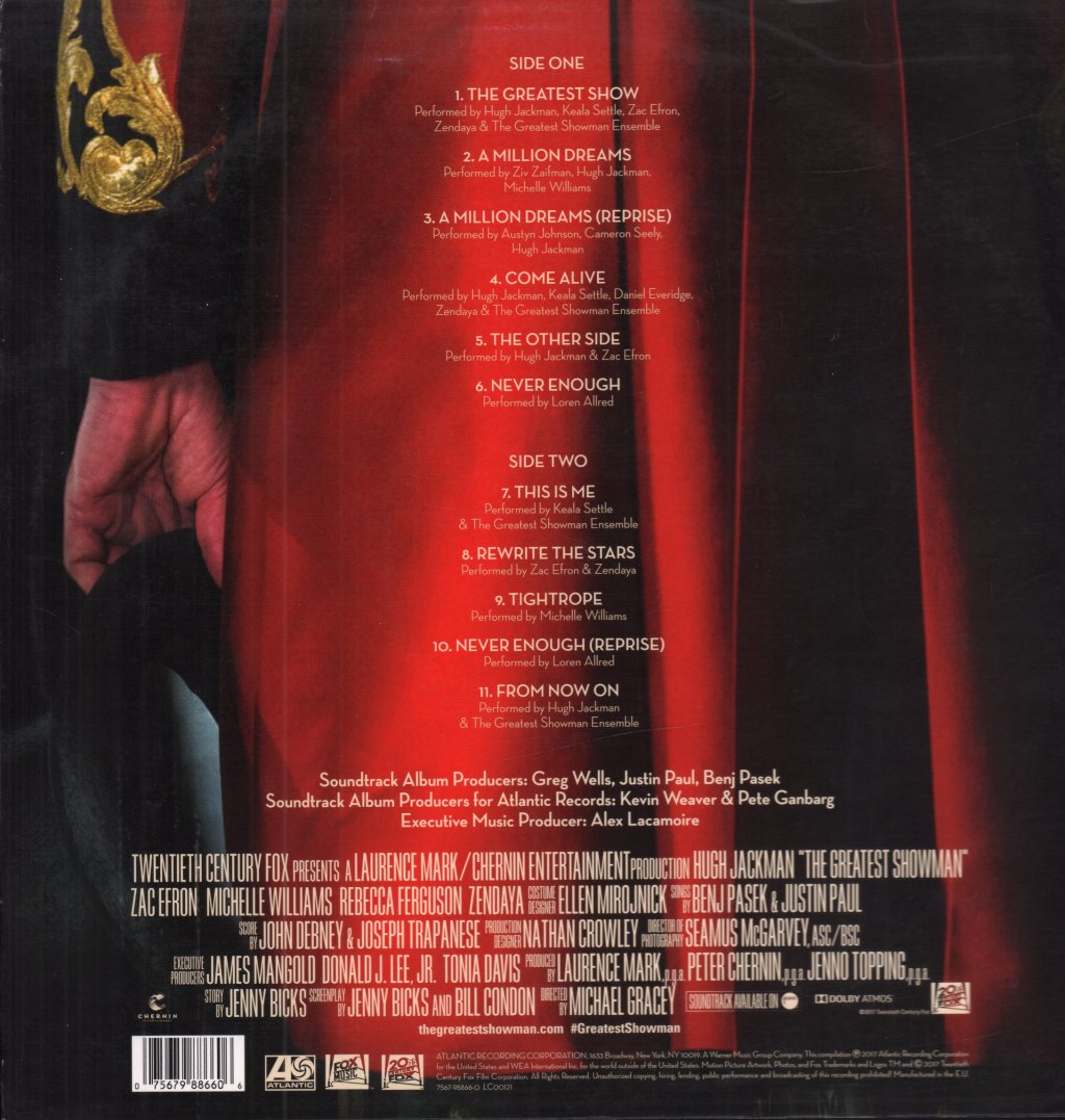 Benj Pasek and justin paul - Greatest Showman - Lp