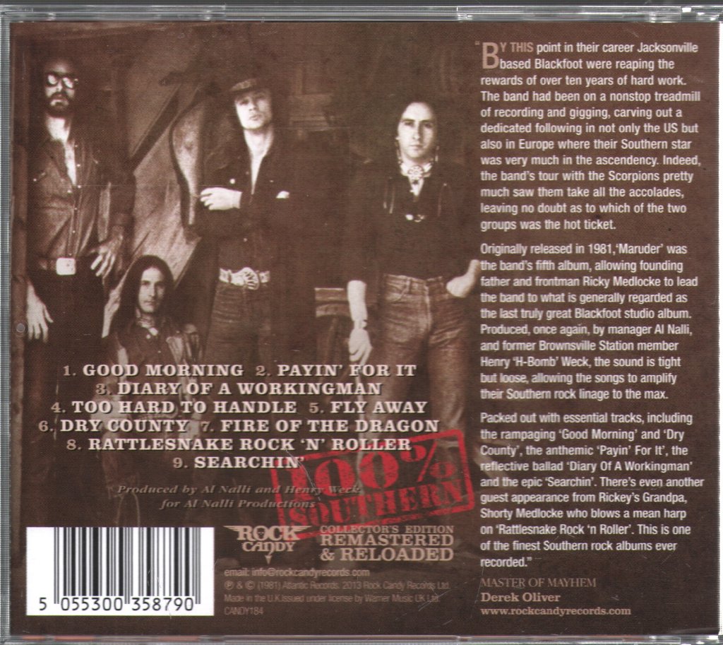 Blackfoot - Marauder - Cd