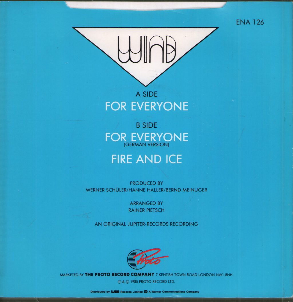 Wind (Eurovision) - For Everyone - 7 Inch