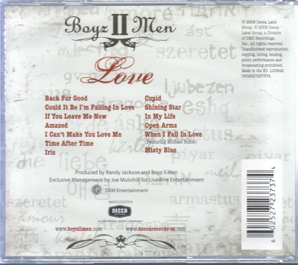 Boyz II Men - Love - Cd