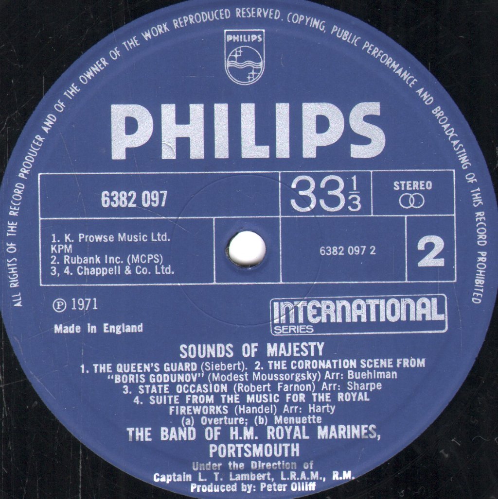 Band Of H.M. Royal Marines, Portsmouth - Sounds of Majesty - Lp
