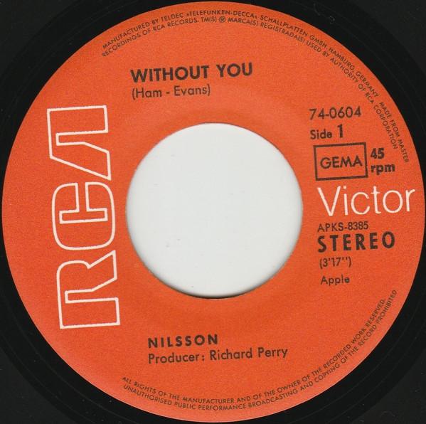 Harry Nilsson - Without You - 7 Inch