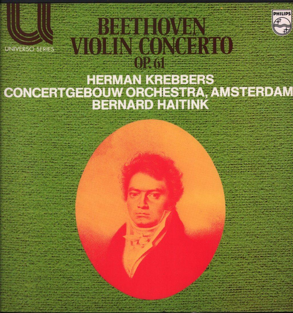 Herman Krebbers / Bernard Haitink / Concertgebouw Orchestra - Beethoven - Violin Concerto Op.61 - Lp