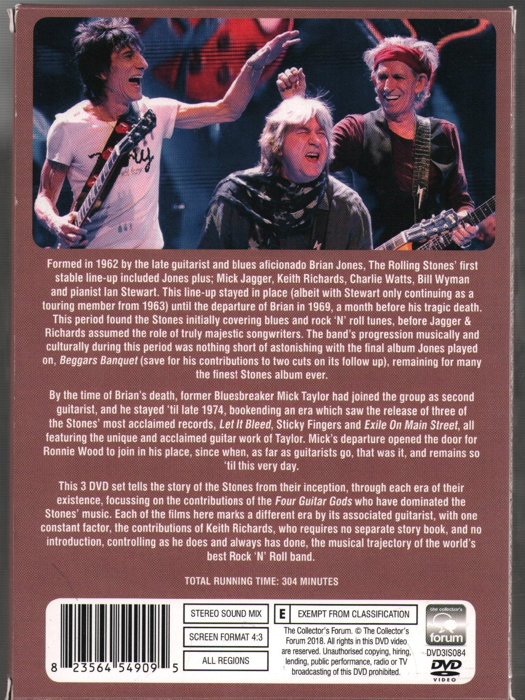 Rolling Stones - Four Guitar Gods - Dvd Box Set