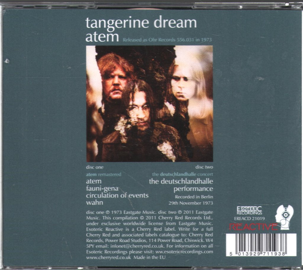 Tangerine Dream - Atem - Double Cd