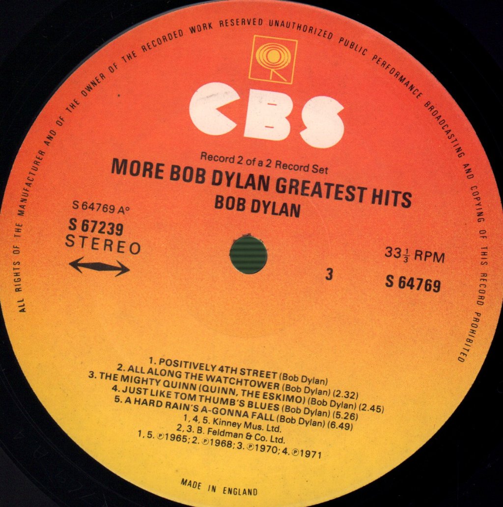 Bob Dylan - More Bob Dylan Greatest Hits - Double Lp