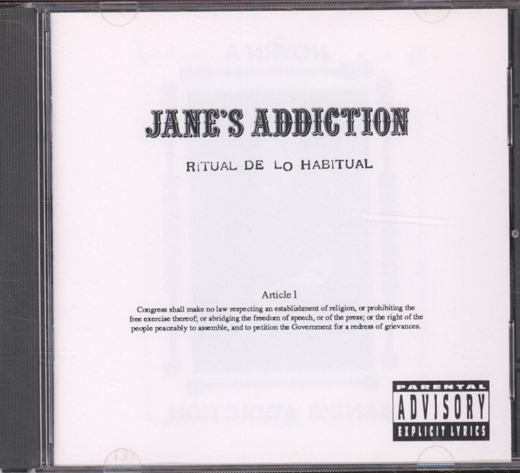 Jane's Addiction - Ritual De Lo Habitual - Cd