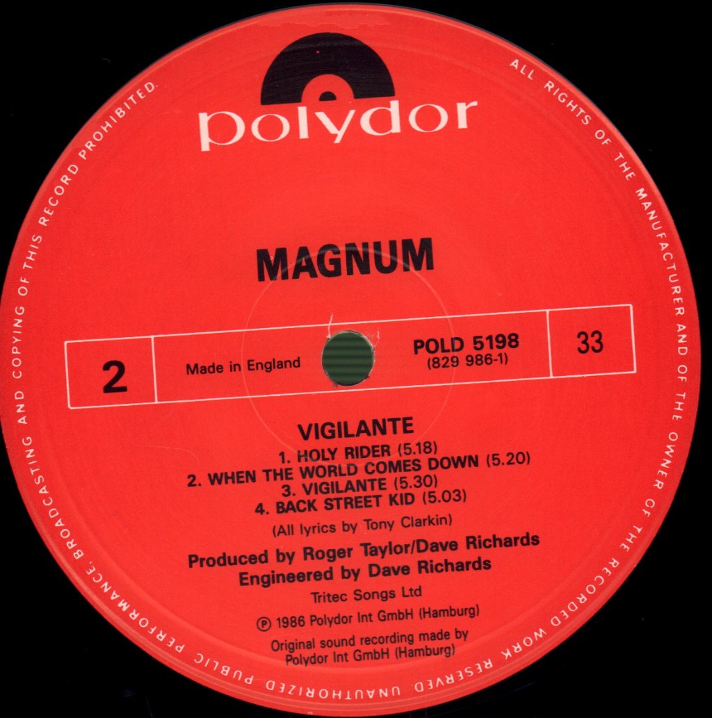 Magnum - Vigilante - Lp