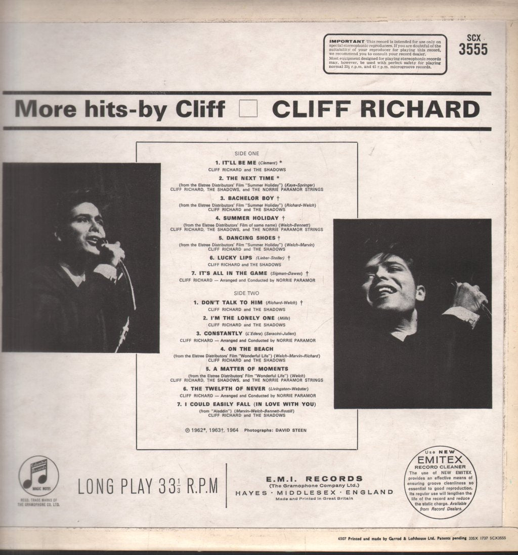 Cliff Richard - More Hits By Cliff - Lp