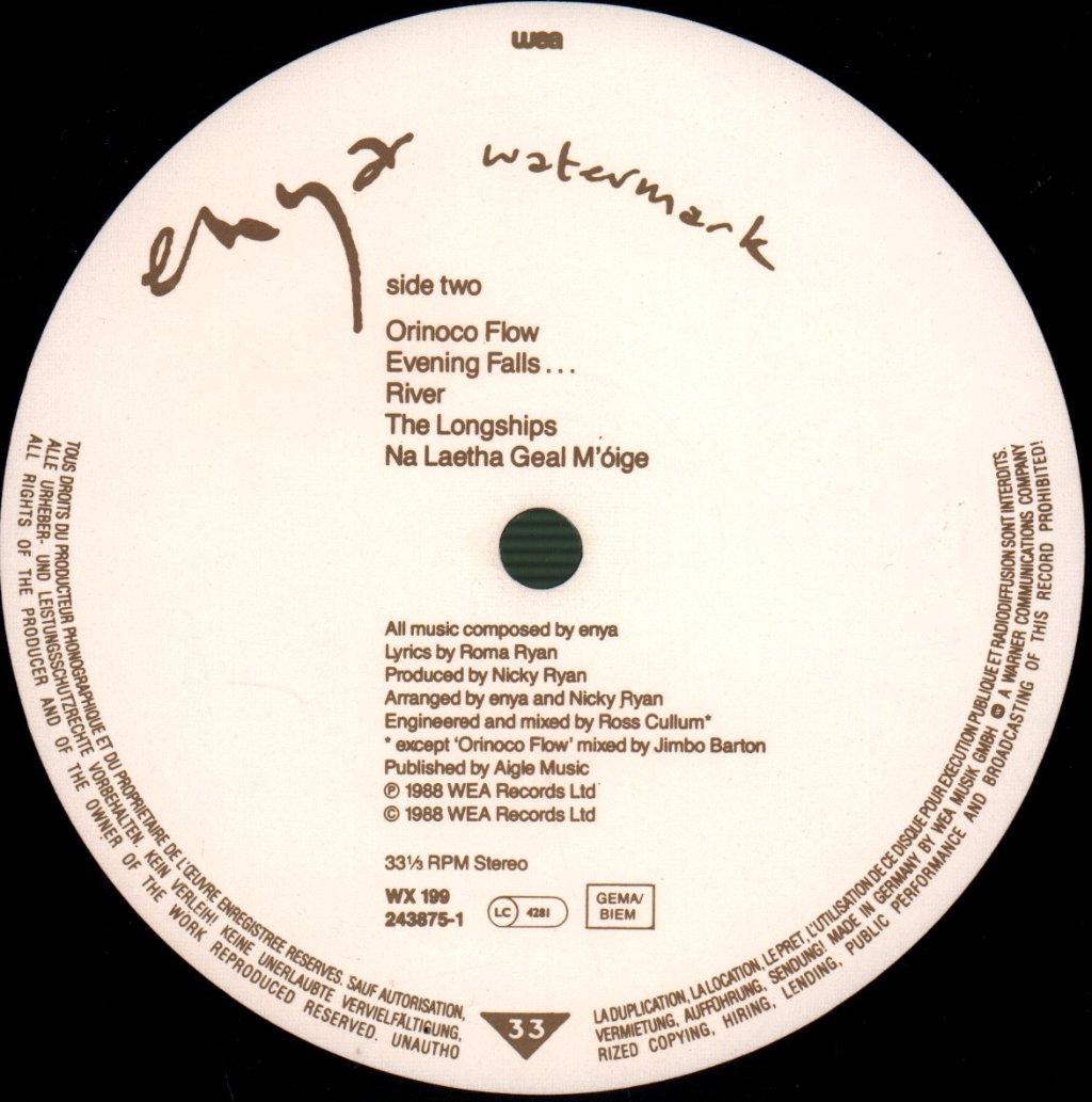 Enya - Watermark - Lp