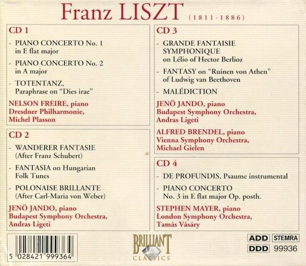 Various Artists - Franz Liszt - Works For Piano & Orchestra - Cd Set