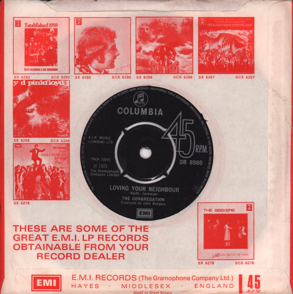 Congregation (70'S Artist) - It Didn't Matter - 7 Inch