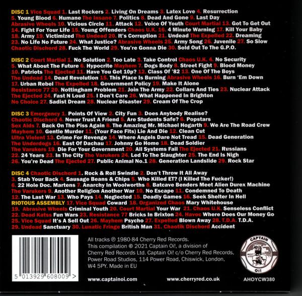Various Artists - Riot City (Complete Singles Collection – The Sound Of UK 82) - Cd Set