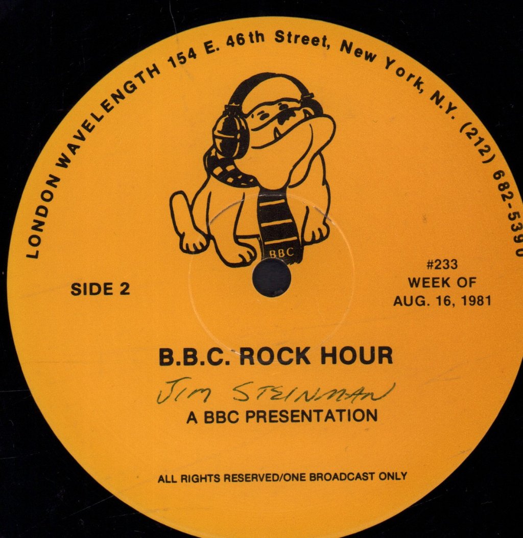 jim steinman / meat loaf - BBC Rock Hour #233 - Lp