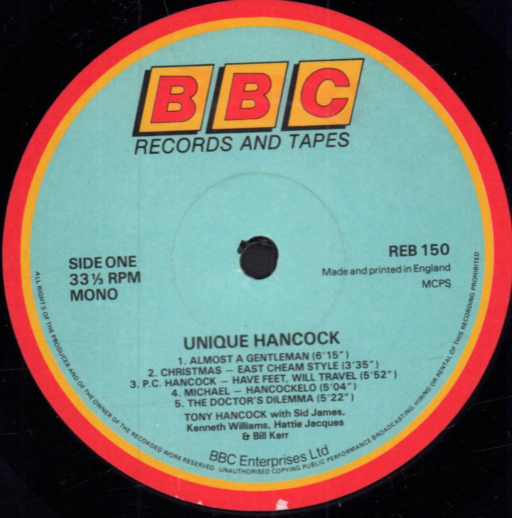 Tony Hancock - Unique Hancock - Lp
