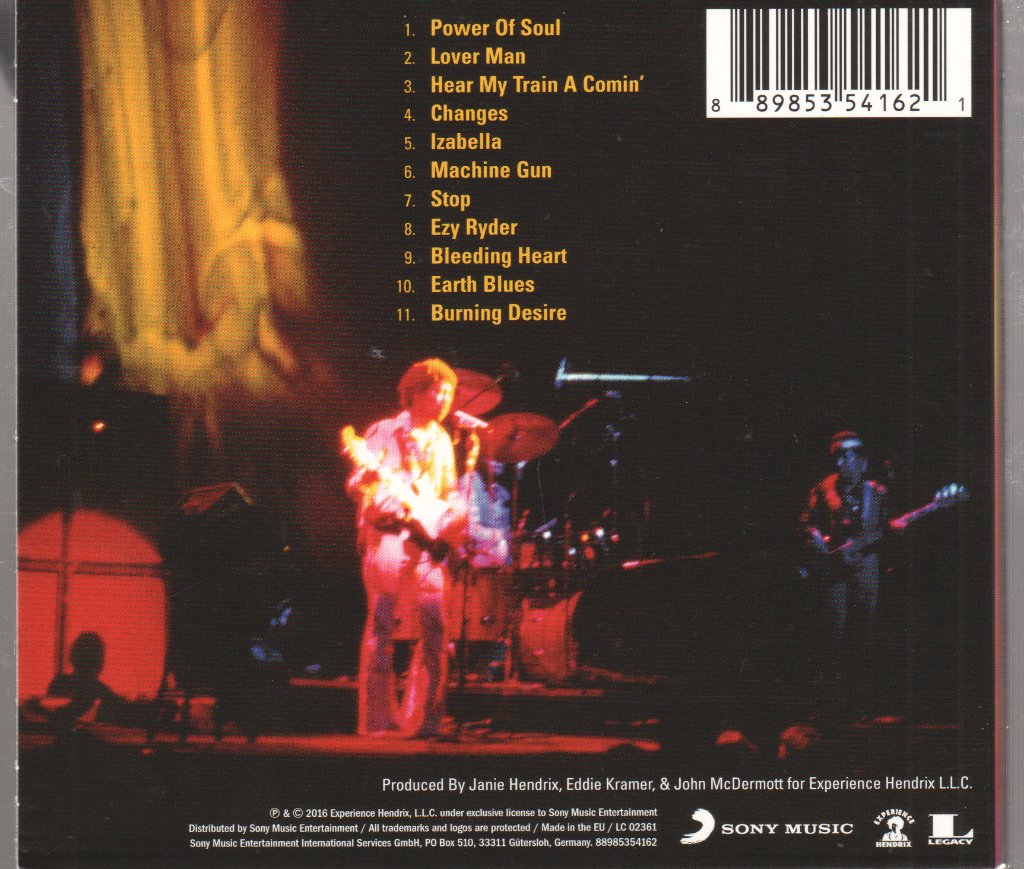 Jimi Hendrix - Machine Gun: Filmore East First Show 12/31/1969 - Cd