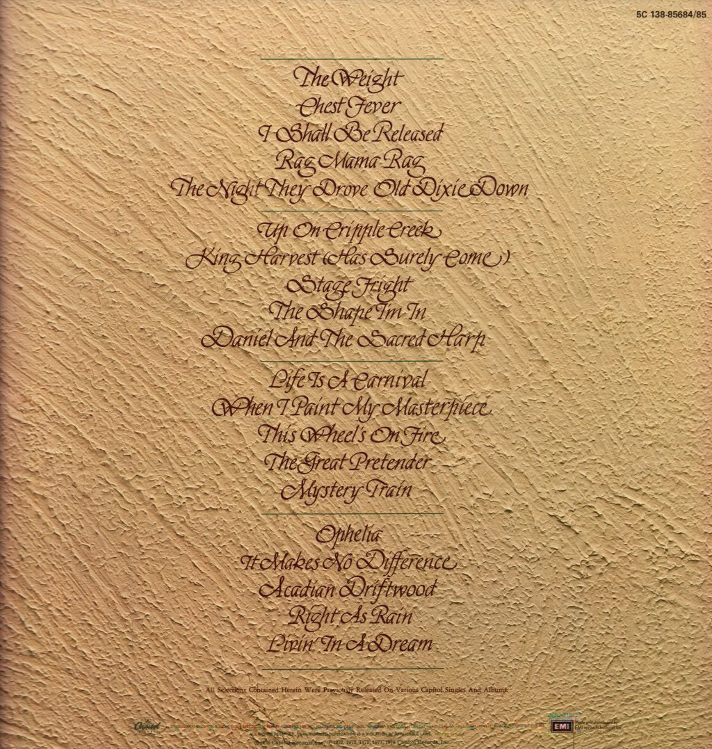 Band - Anthology - Double Lp