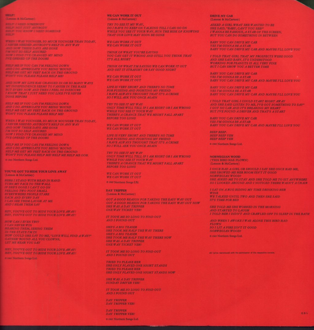 Beatles - 1962-1966 - Double Lp