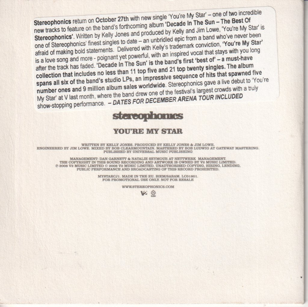 Stereophonics - You're My Star - Cd