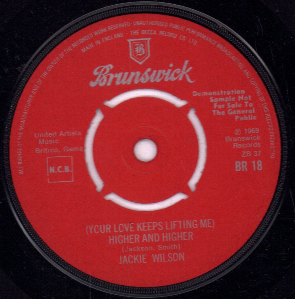 Jackie Wilson - I Get The Sweetest Feeling / (Your Love Keeps Lifting Me) Higher And Higher - 7 Inch