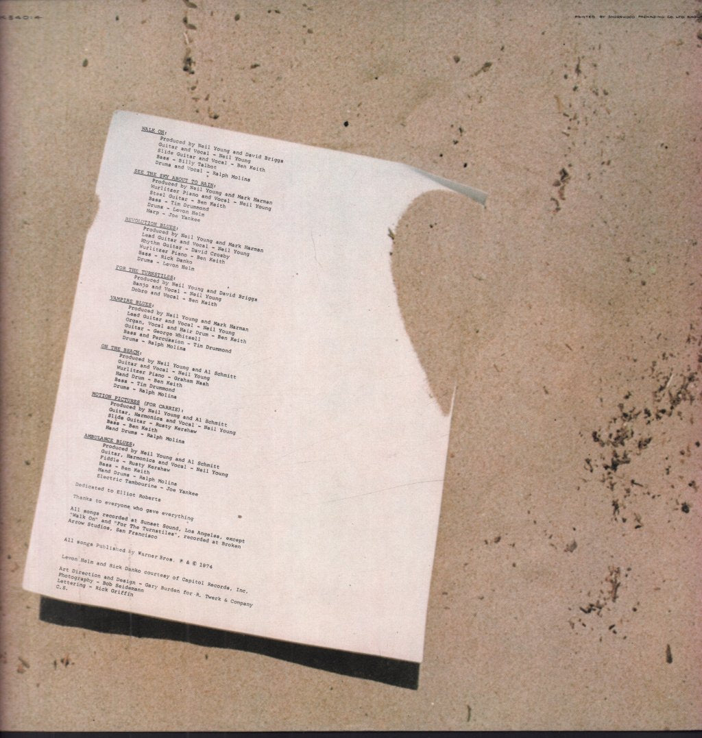 Neil Young - On The Beach - Lp