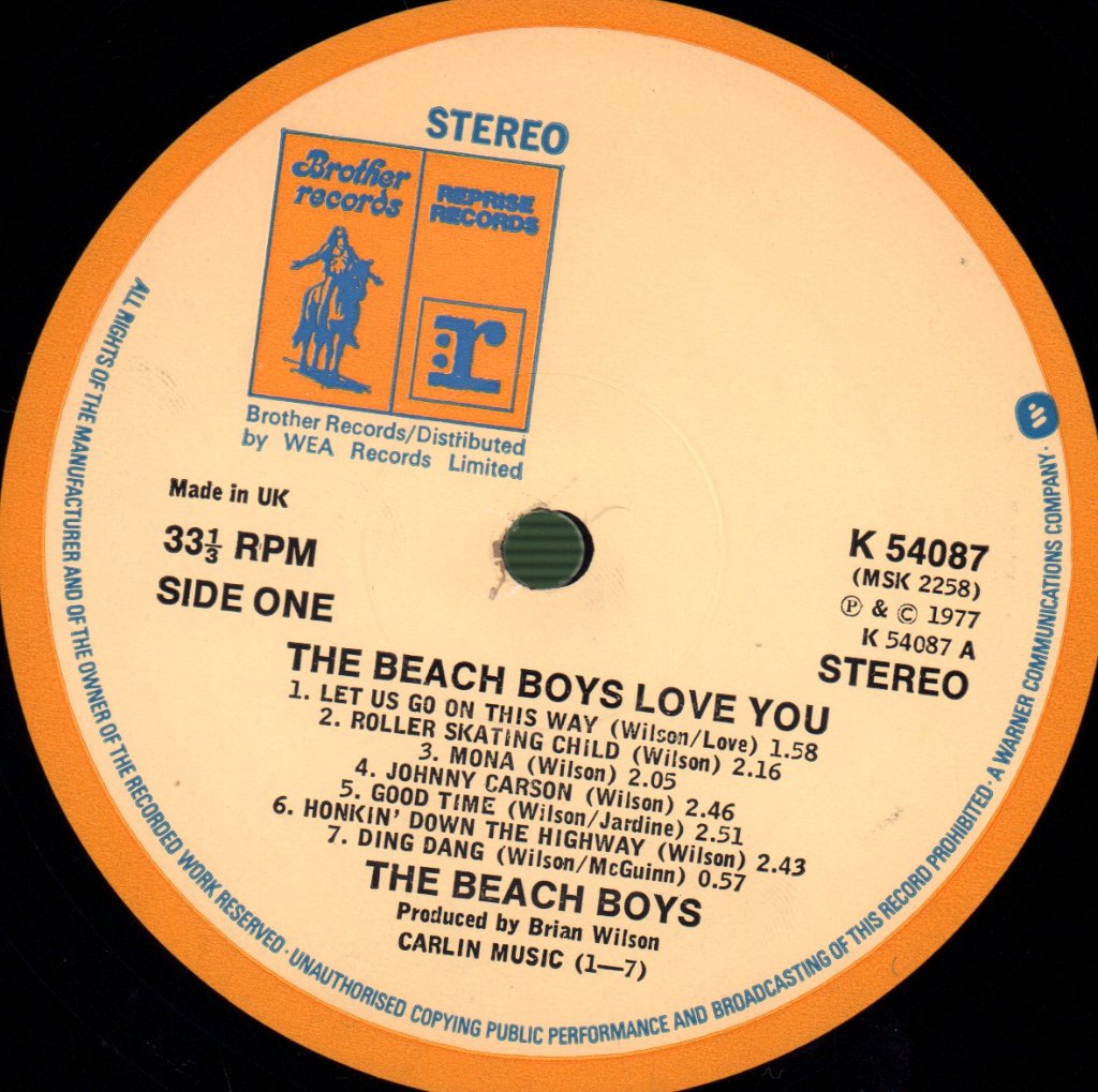 Beach Boys - Love You - Lp