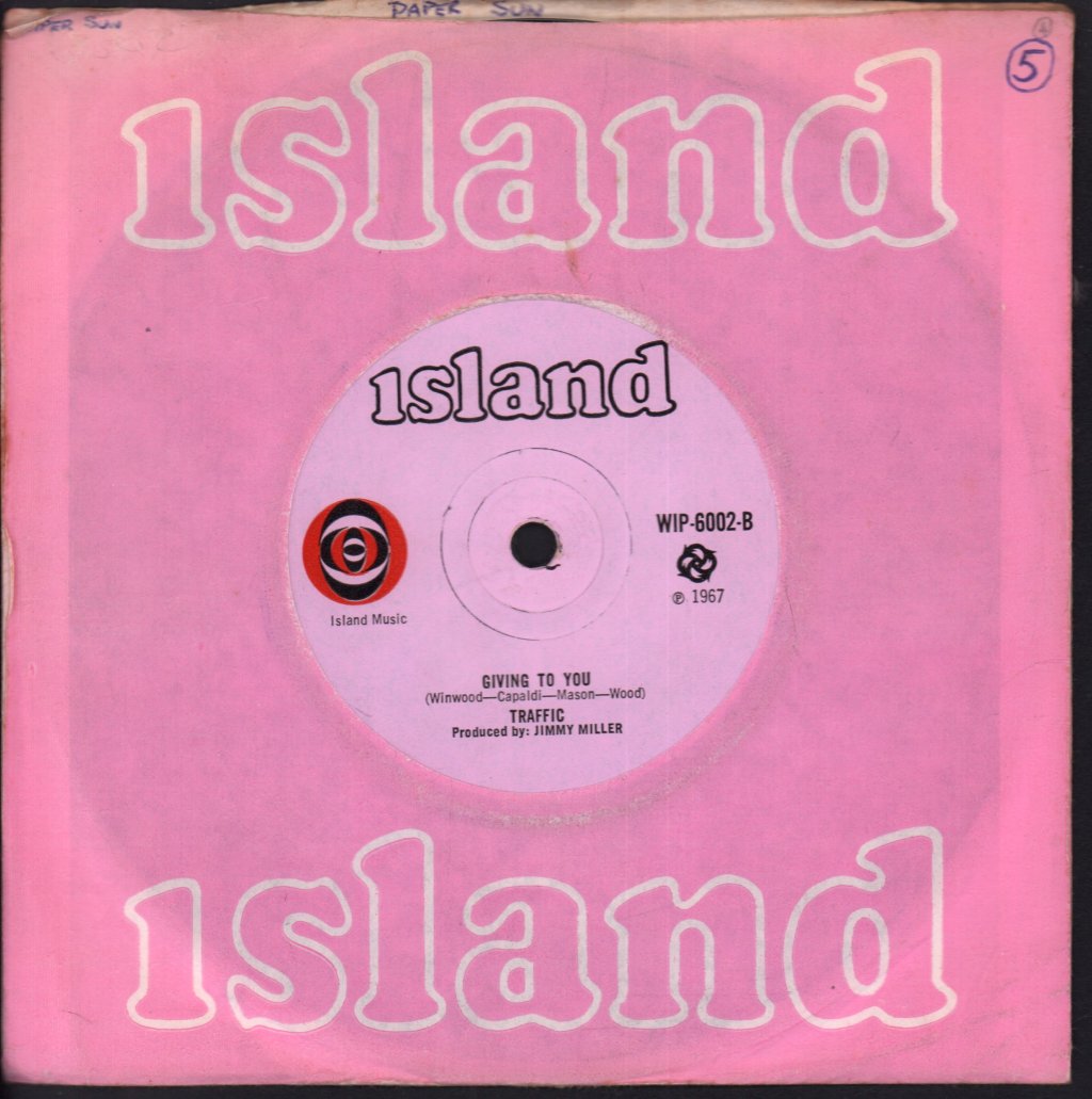 Traffic - Paper Sun - 7 Inch