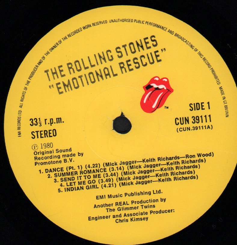 Rolling Stones - Emotional Rescue - Lp
