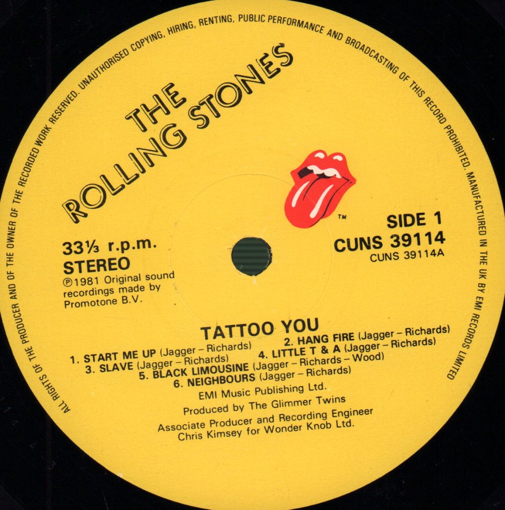 Rolling Stones - Tattoo You - Lp