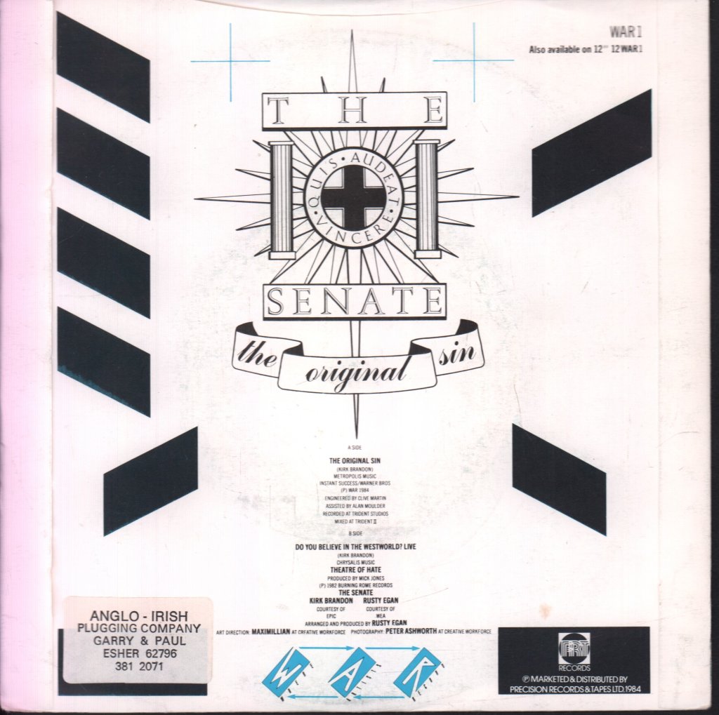 Senate / Theatre of Hate - Original Sin - 7 Inch