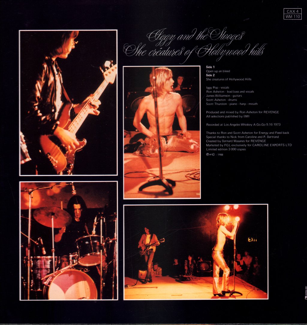 Iggy And The Stooges - She Creatures Of Hollywood Hills - 12 Inch