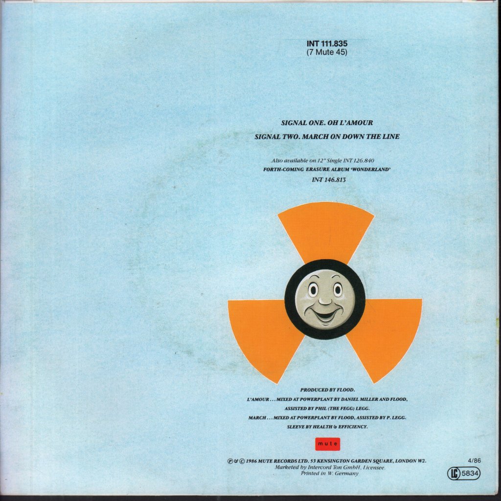 Erasure - Oh L'amour - 7 Inch