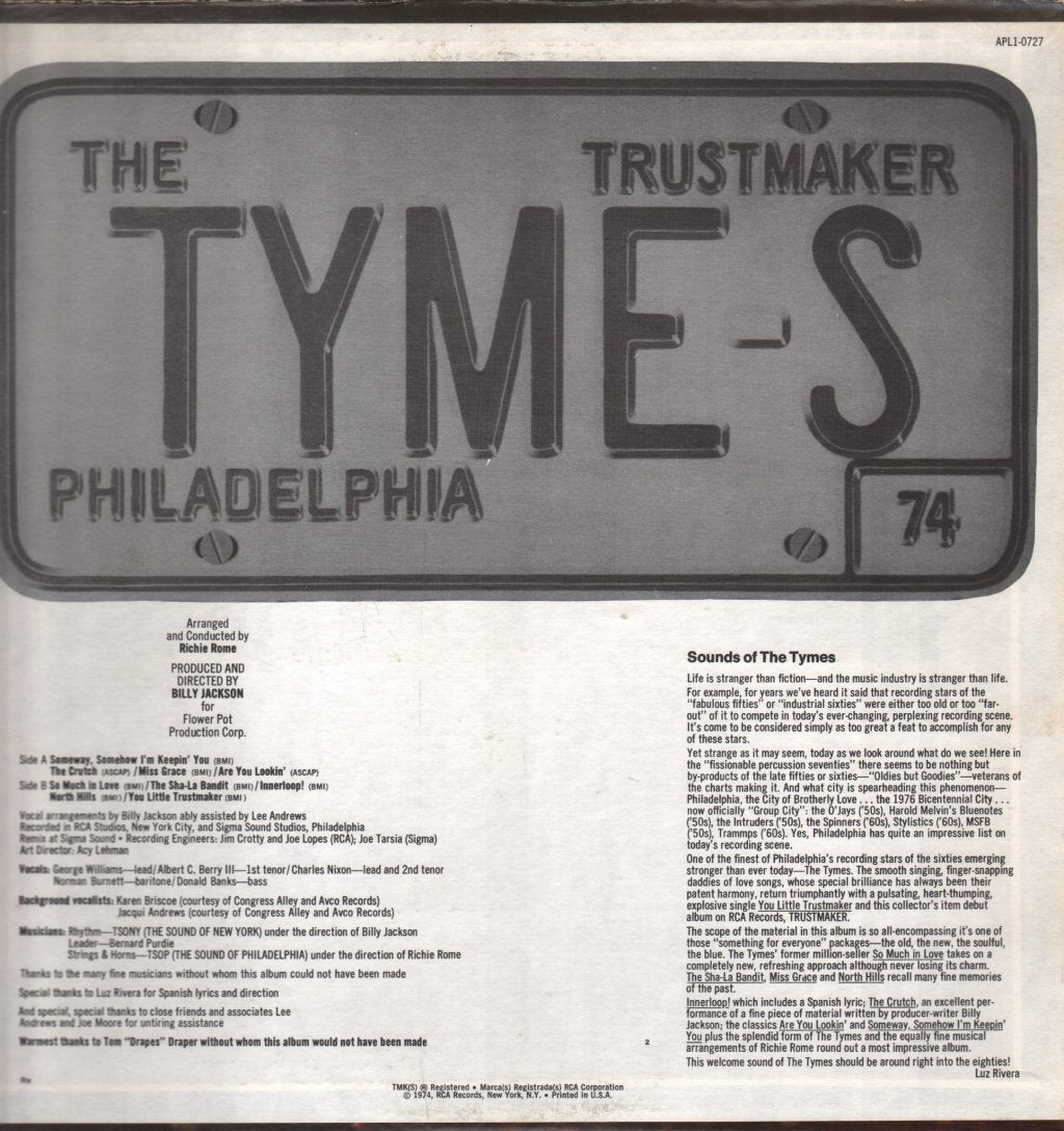 Tymes - Trustmaker - Lp