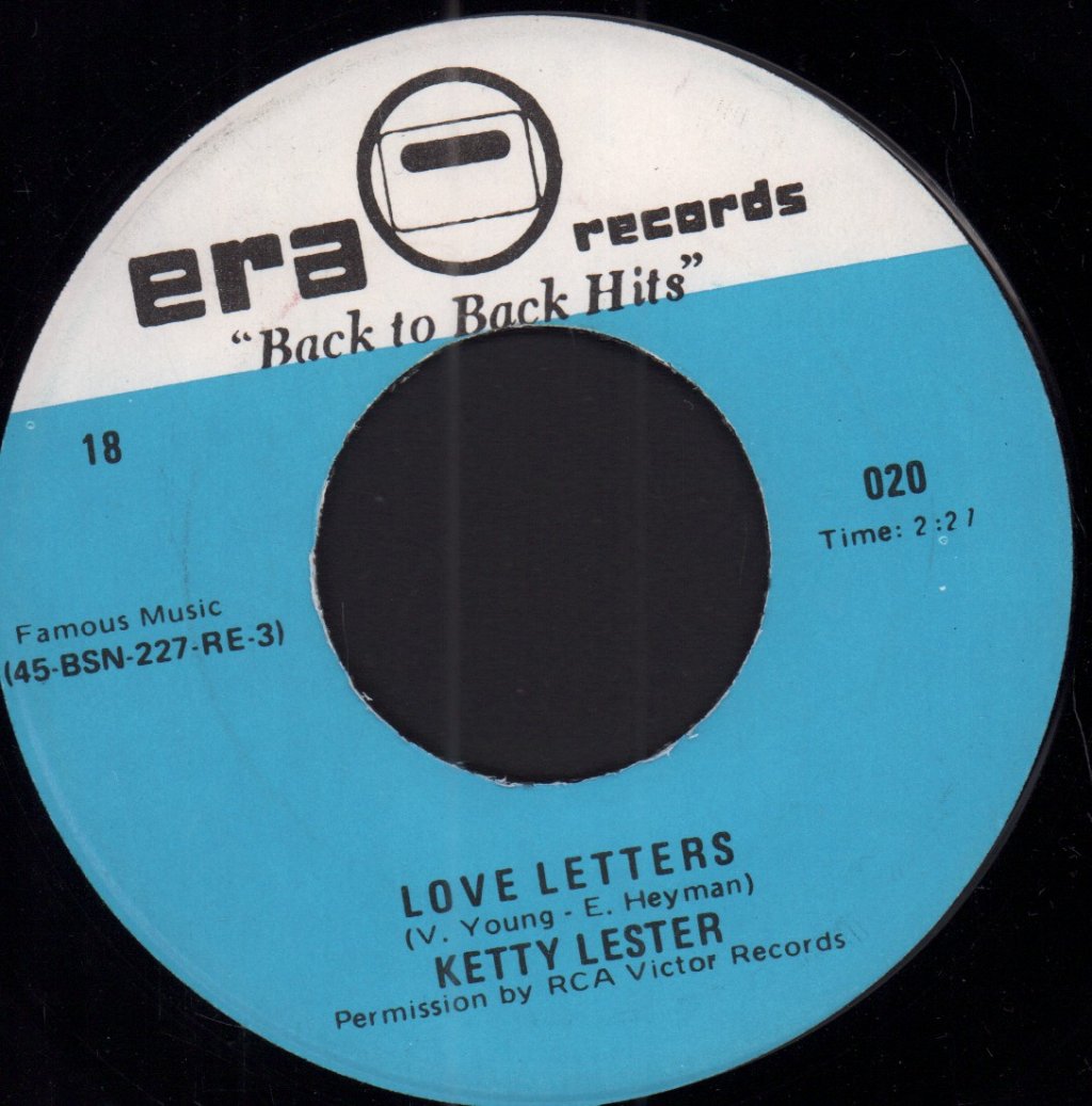 Ketty Lester - Love Letters - 7 Inch