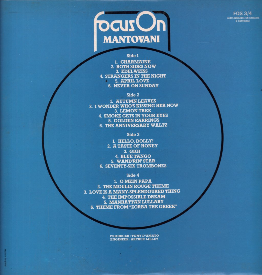 Mantovani - Focus On - Double Lp