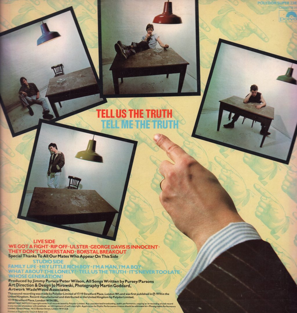 Sham 69 - Tell Us The Truth - Lp
