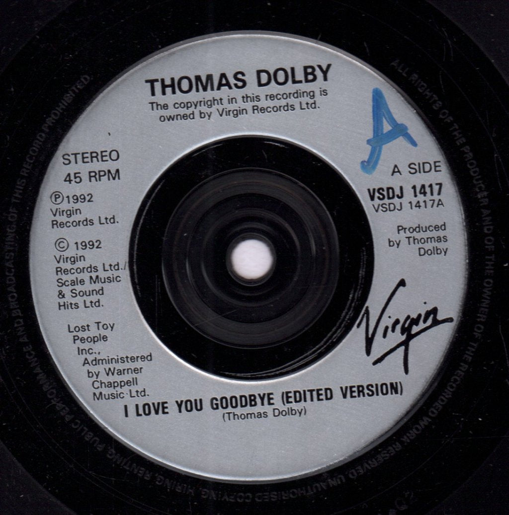 Thomas Dolby - I Love You Goodbye - 7 Inch