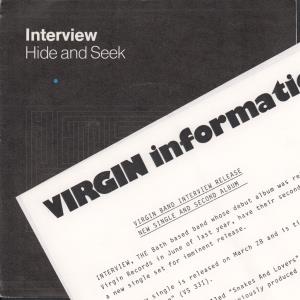 Interview - Hide And Seek - 7 Inch